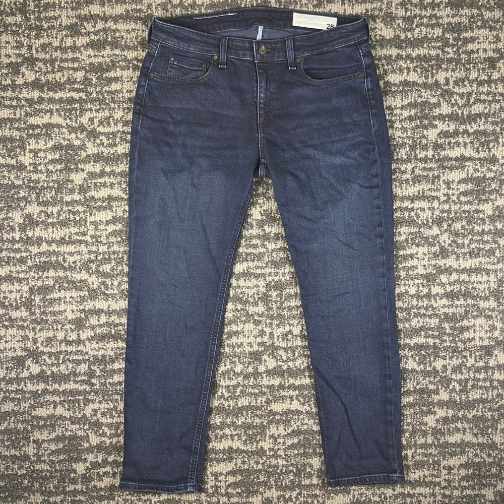Rag & Bone Dre Slim Boyfriend Jeans Women 28 Bayview Dark Blue WDD20H2643K1BA